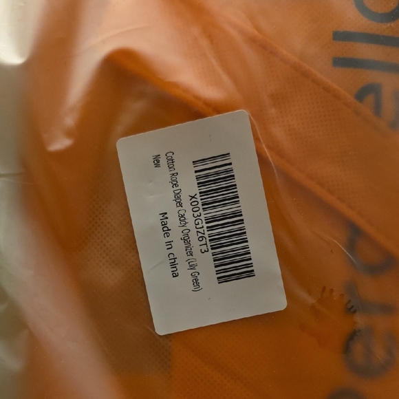 Green and Gray Diaper Caddy - Picture 2 of 5